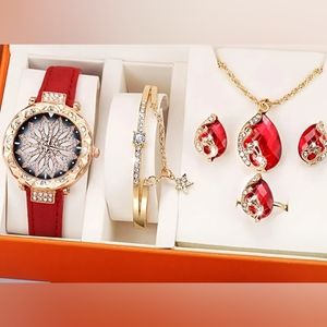 Women's Watch & Jewelry Set